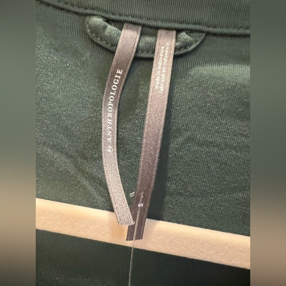 NWT new SMALL Anthropologie briar piped pajama top button down Holly green teal - Picture 12 of 17